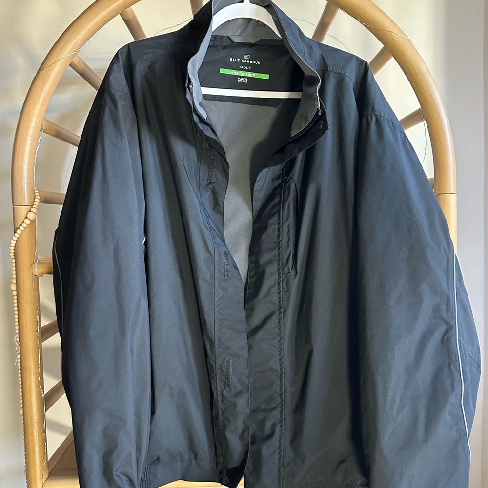 Blue Harbour Black Men's Golf Jacket